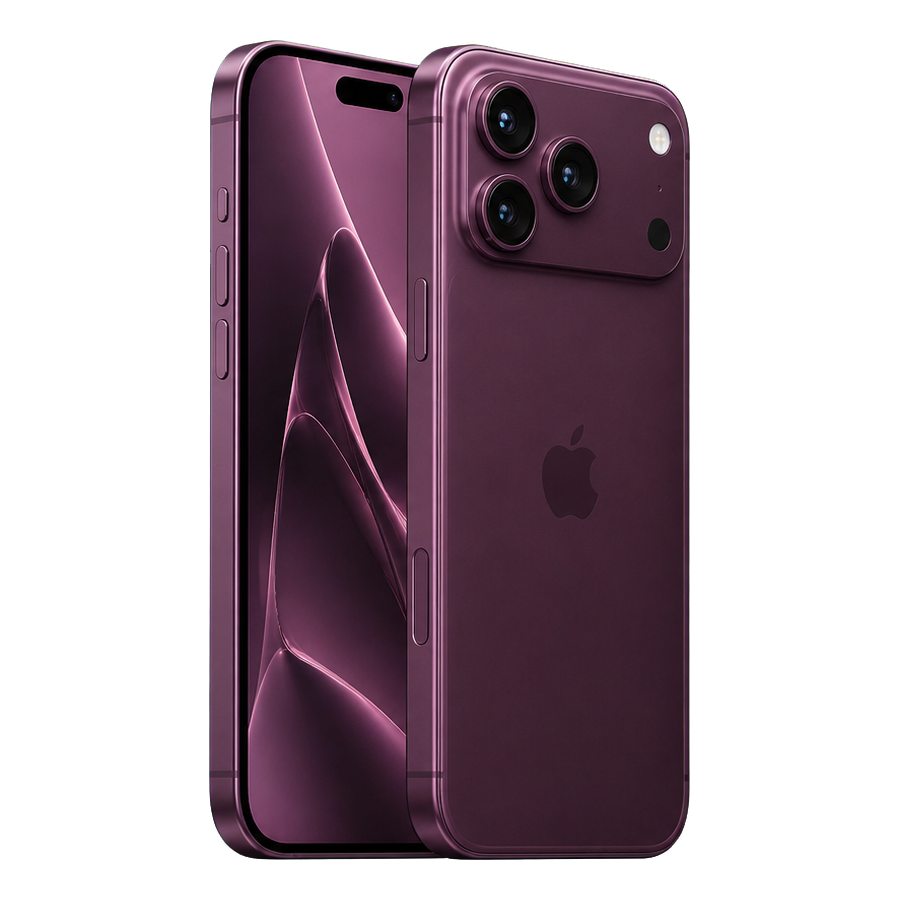 GetLow concept render of iPhone 18 Pro Max in Burgundy concept, front and back