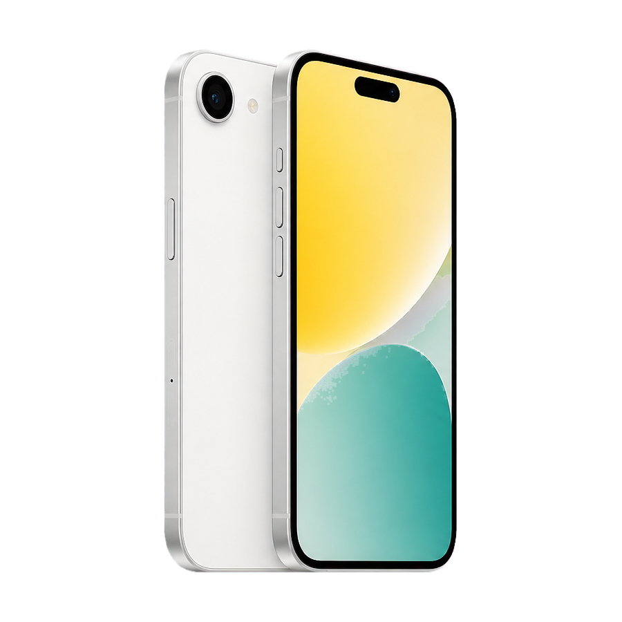 GetLow concept render of iPhone 18e in White concept, front and back