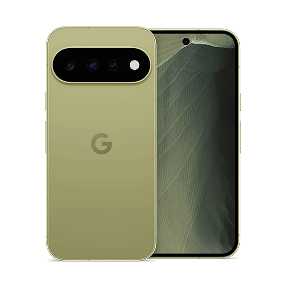 Pistachio Google Pixel 11, front and back