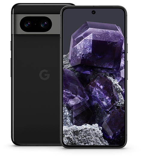 Google Pixel 8 in Obsidian