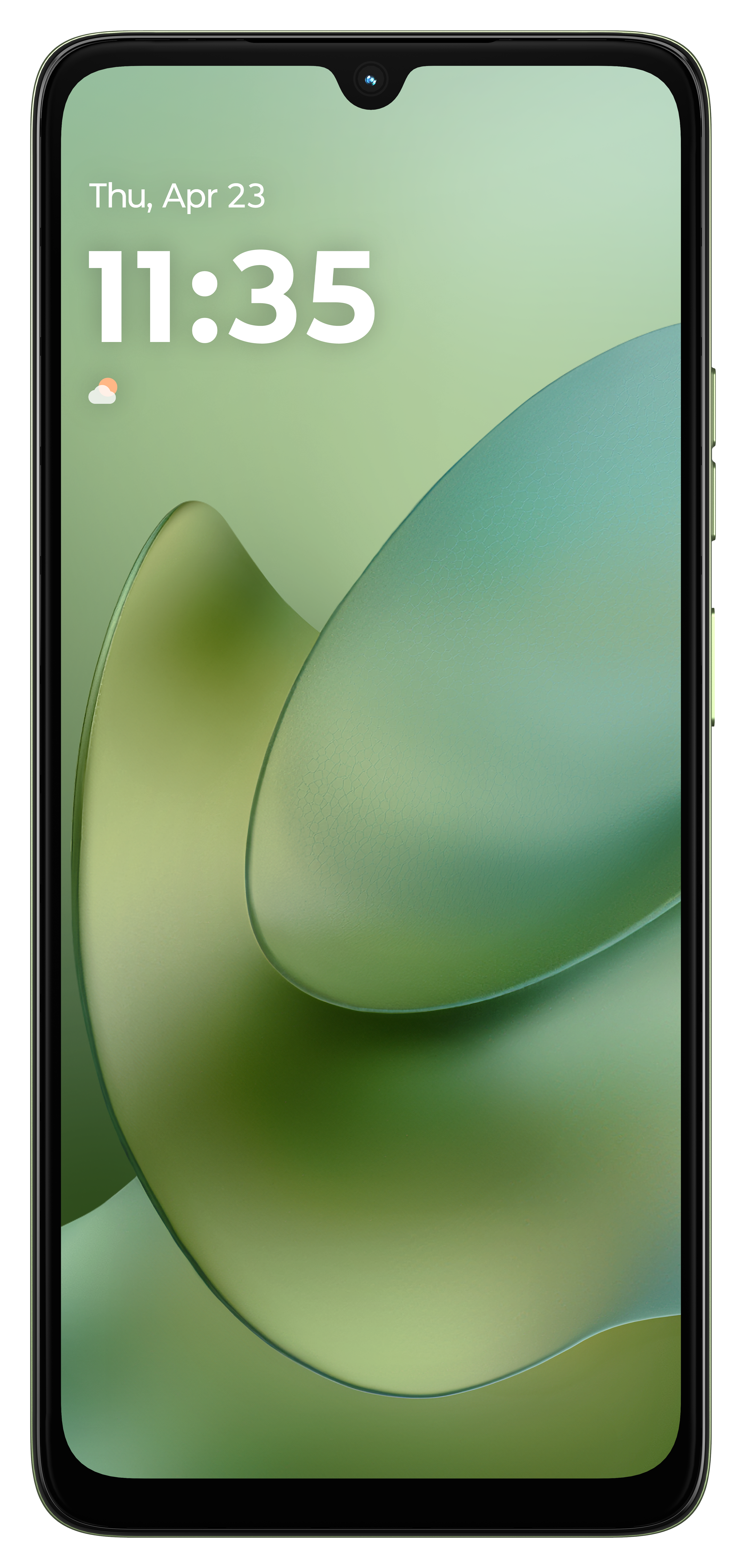 Motorola Moto G06 in PANTONE Tendril