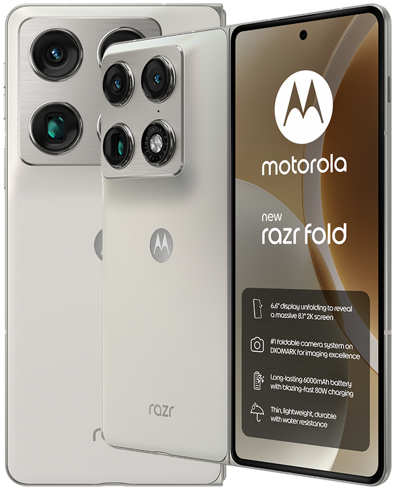 Motorola Razr Fold in Pantone Lily White