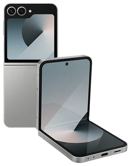 Samsung Galaxy Z Flip6 5G in Silver Shadow