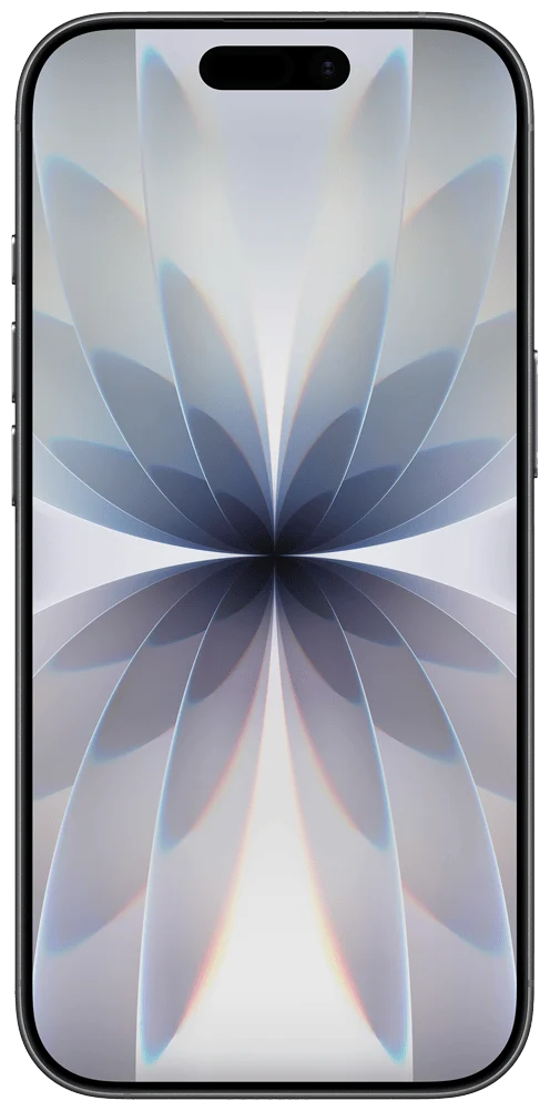 Black Apple iPhone 17, front and back
