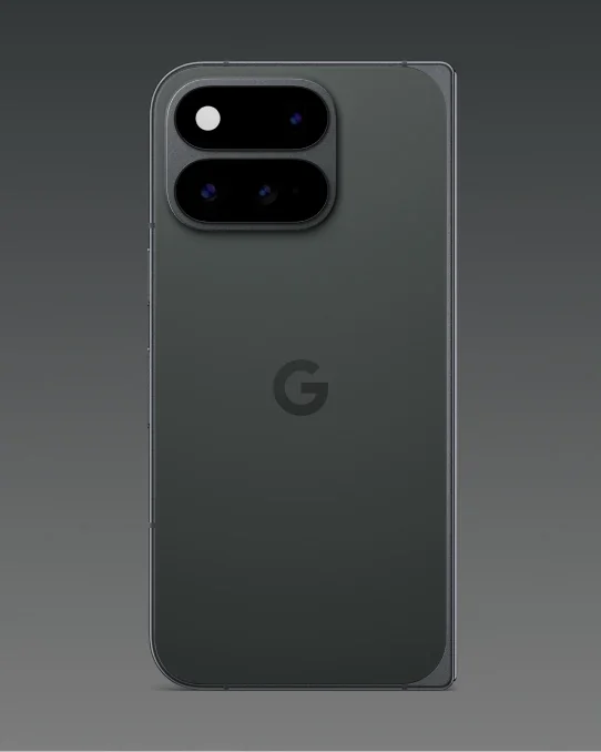 Back of the Google Pixel 11 Pro Fold showing its exact rear camera bar